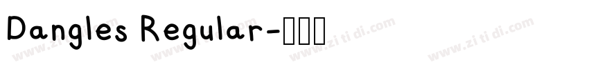 Dangles Regular字体转换